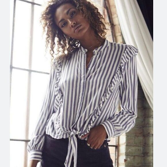 Rails Piper Striped Top Blouse Shirt - Picture 1 of 9
